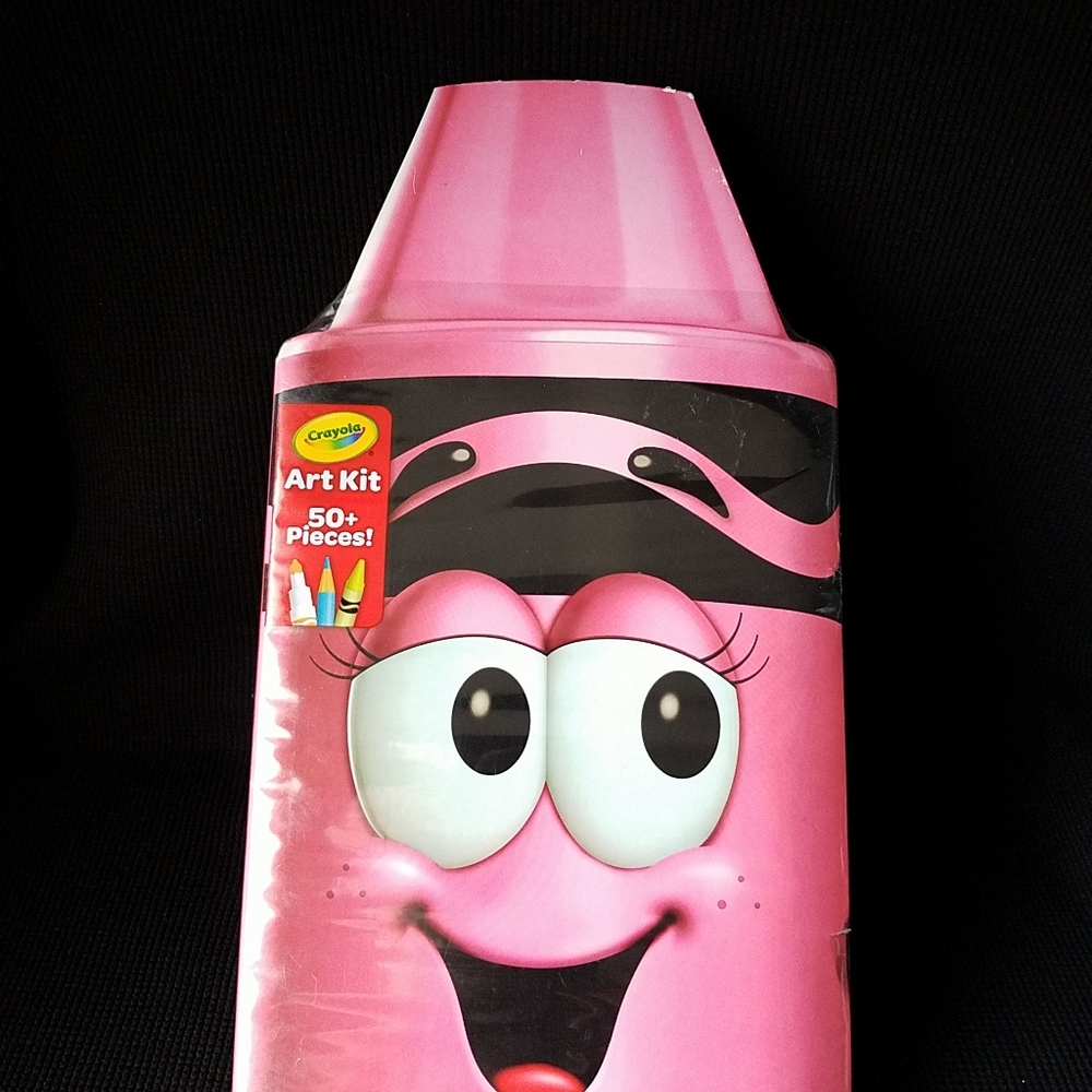 Crayola® Art Kit! 50+ Pieces! Crayons Markers & Pencils Tickle Me Pink